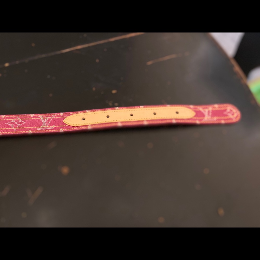 2006 Louis Vuitton Denim Monogram Belt - Picture 3 of 5
